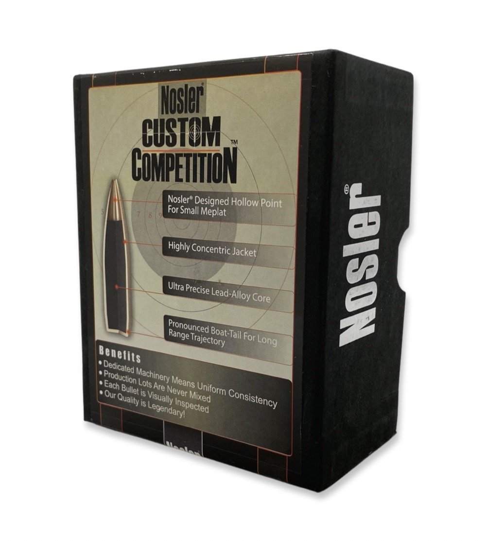 Купить товар Пули Nosler, кал. 6,5 мм HPBT Custom Competition (100/6,48  гр.) G1-0,362 п.=250 шт. в интернет-магазине Арсенал в Москве по выгодным  ценам